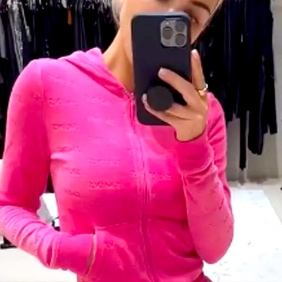 SKIMS Pants - SKIMS pink velour tracksuit